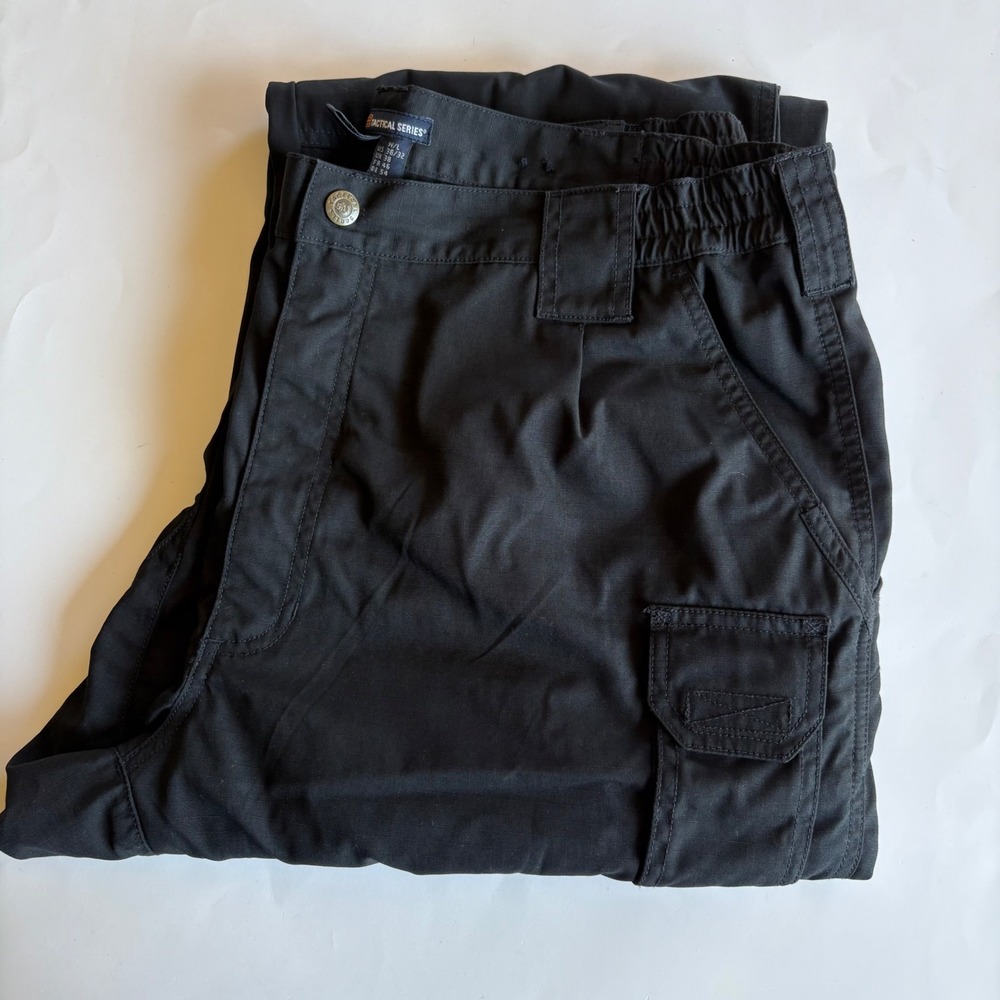 5.11 Tactical Series Mens Black‎ Ripstop Cargo Pants 38x32 Utility Work Trousers